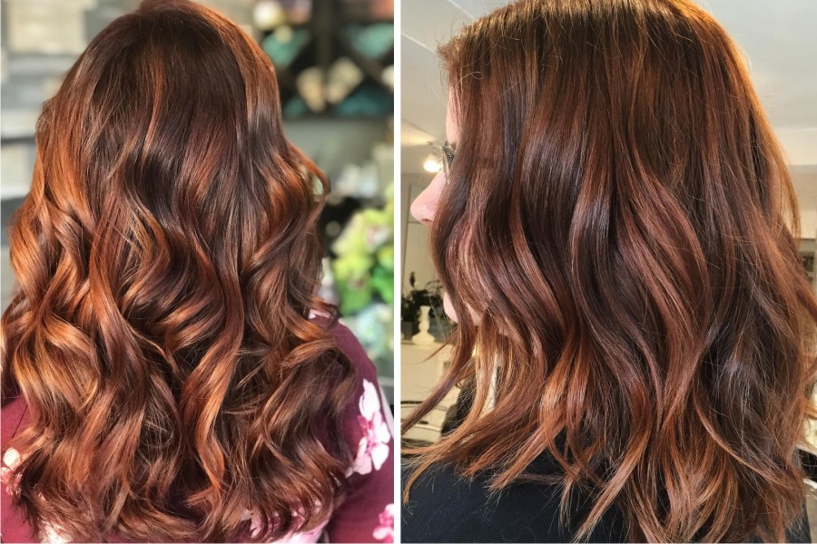 ¿Qué tonos de mechas usar en cabello color castaño?